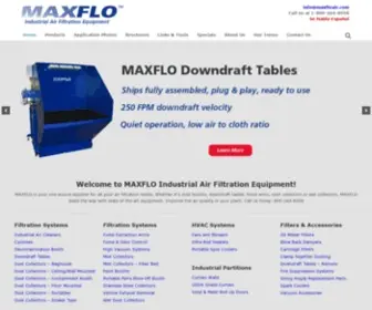 Maxfloair.com(MAXFLO Industrial Air Filtration Equipment) Screenshot