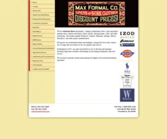 Maxformal.com(Max Formal Company) Screenshot