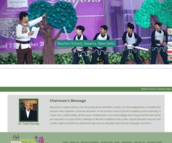 Maxfortdwarka.com(Maxfort School) Screenshot