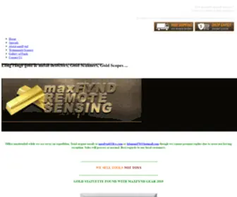 Maxfynd.com(Long range gold & metal detectors) Screenshot