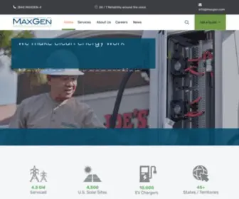 Maxgen.com(MaxGen Energy Services) Screenshot