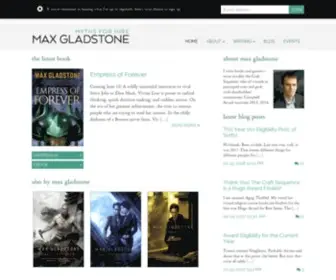 Maxgladstone.com(Max gladstone) Screenshot