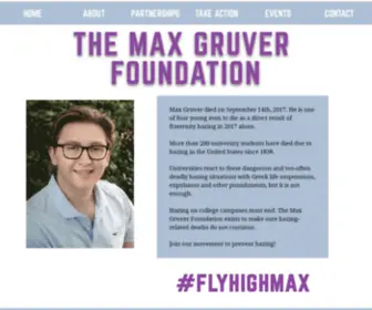 Maxgruverfoundation.com(HOME) Screenshot