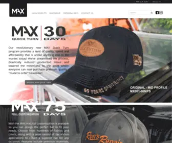 Maxhat.com(Custom Headwear) Screenshot