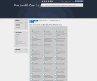 Maxhealthdirectory.com(Get Featured on Health Web Directories) Screenshot