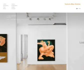 Maxhetzler.com(Galerie max hetzler) Screenshot