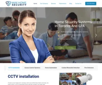 Maxhomesecurity.ca(Home security systems) Screenshot