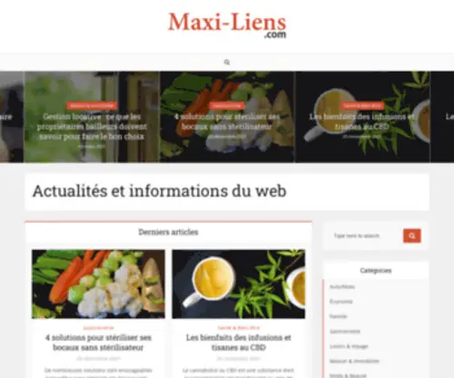 Maxi-Liens.com(Actualités) Screenshot