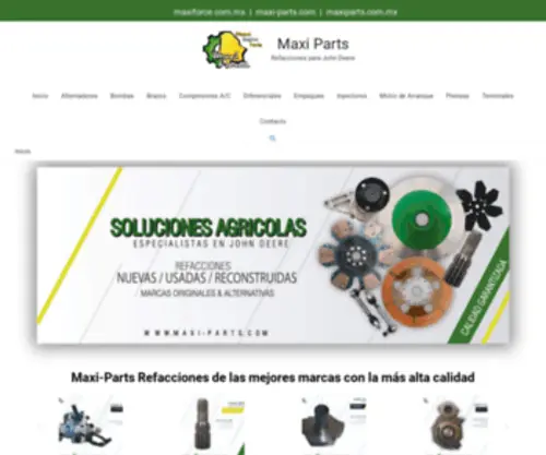 Maxi-Parts.com(Refacciones para John Deere) Screenshot