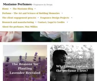 Maxiamoperfumes.com(Fragrances by Design) Screenshot