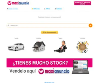 Maxianuncio.com(Compra Venta de segunda mano) Screenshot