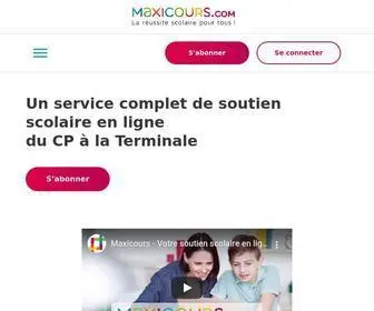 Maxicours.com(Soutien scolaire en ligne du CP à la Terminale) Screenshot