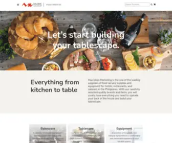 Maxideasmarketing.com(Max Ideas Marketing Everything from kitchen to table) Screenshot