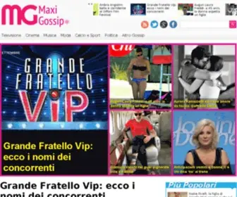 Maxigossip.com(Tutto il gossip italiano e internazionale) Screenshot