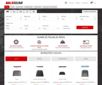 Maxigumi.hu(Olcsó gumi) Screenshot