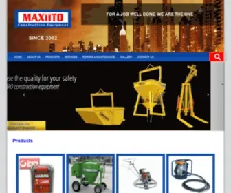 Maxiito.com(Construction Machinery) Screenshot