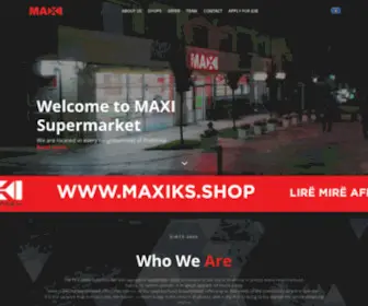 Maxiks.com(MAXI Hipermarket) Screenshot