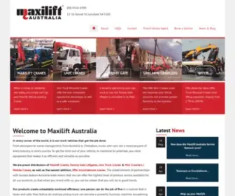 Maxilift.com.au(Cranes) Screenshot