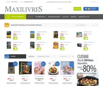 Maxilivres.fr(Livres) Screenshot