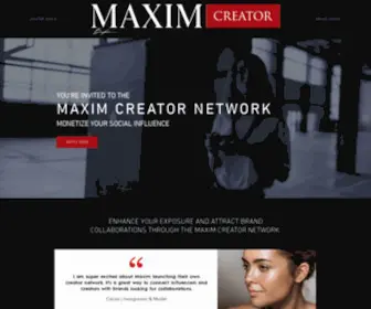 Maxim-Influencer-Marketing.com(Maxim) Screenshot