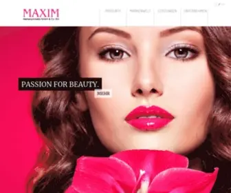 Maxim-Markenprodukte.de(MAXIM Startseite) Screenshot