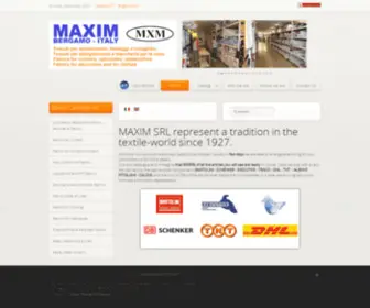 Maxim1927.com(Tessuti Import Export) Screenshot