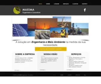 Maximaengenhariaeconsultoria.com(MAXIMA Engenharia e Consultoria) Screenshot