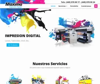 Maximaimpresiondigital.com(Máxima) Screenshot