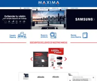 Maximainternacional.com.pe(Maxima Internacional S.A) Screenshot