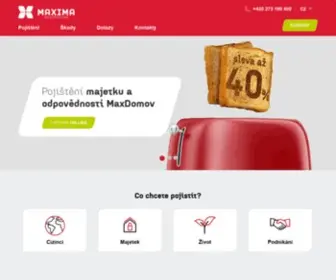 Maximapojistovna.cz(Pojištění) Screenshot