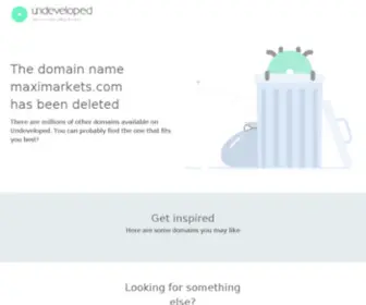 Maximarkets.com(Váš webhosting neexistuje) Screenshot