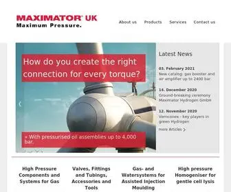 Maximator.co.uk(Maximum Pressure) Screenshot