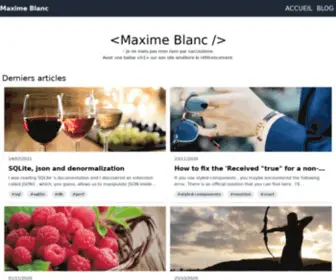 Maximeblanc.fr(Maximeblanc) Screenshot