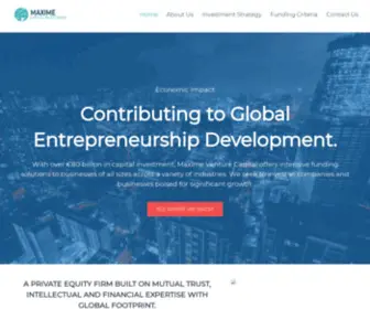 Maximecapitalinvestment.com(Global Venture Capital Provider) Screenshot