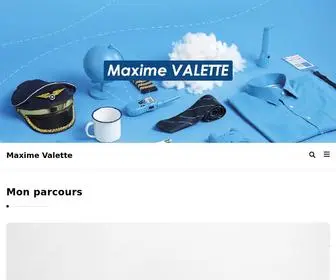 Maximevalette.com(Mon parcours) Screenshot