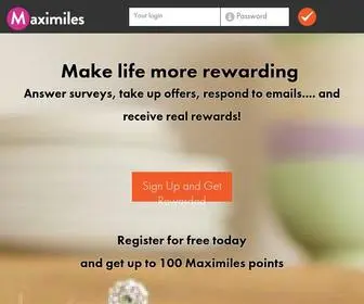 Maximiles.co.uk(Get rewarded) Screenshot