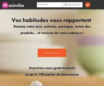 Maximiles.com(Rejoignez-nous maintenant) Screenshot
