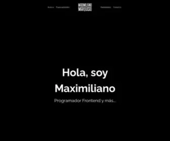 Maximilianomarquisio.com(Maximiliano Marquisio) Screenshot