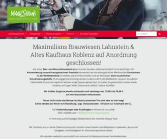 Maximilians-Brauwiesen.de(Herzlich Willkommen auf den Maximilians) Screenshot