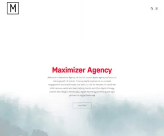 Maximizeragency.com(Maximizer Agency) Screenshot