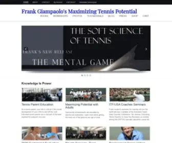 Maximizingtennispotential.com(Frank Giampaolo's Maximizing Tennis Potential) Screenshot