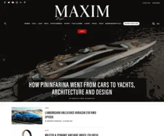 Maximmagazine.com(Catering to the modern man with content) Screenshot