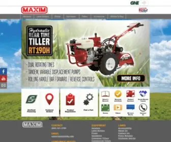 Maximmfg.com(Tillers) Screenshot