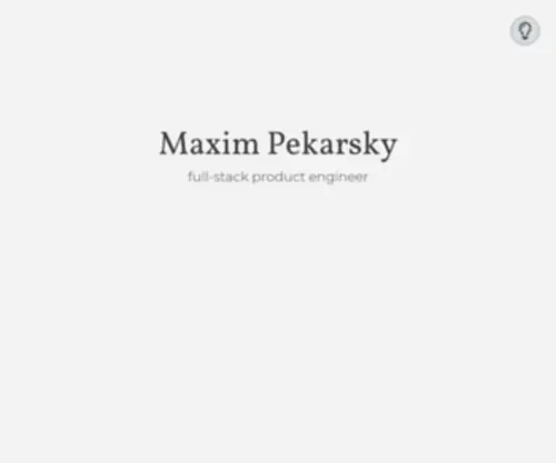 Maximpekarsky.com(Maxim Pekarsky) Screenshot