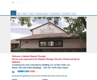 Maximphysicaltherapy.com(Home) Screenshot