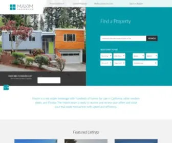 Maximproperties.net(Maxim Properties) Screenshot