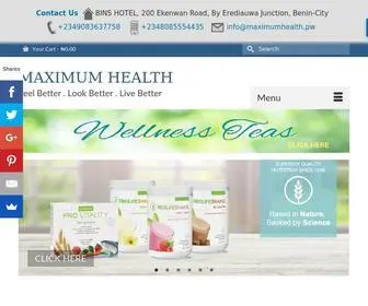 Maximumhealth.pw(MAXIMUM HEALTH) Screenshot
