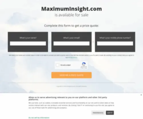 Maximuminsight.com(Reid Smith) Screenshot