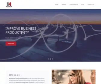 Maximumintegratedsolutions.com(Automation workflow solutions to optimise business processes) Screenshot