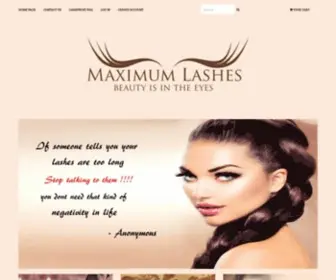 Maximumlashes.com(AHD Sales) Screenshot